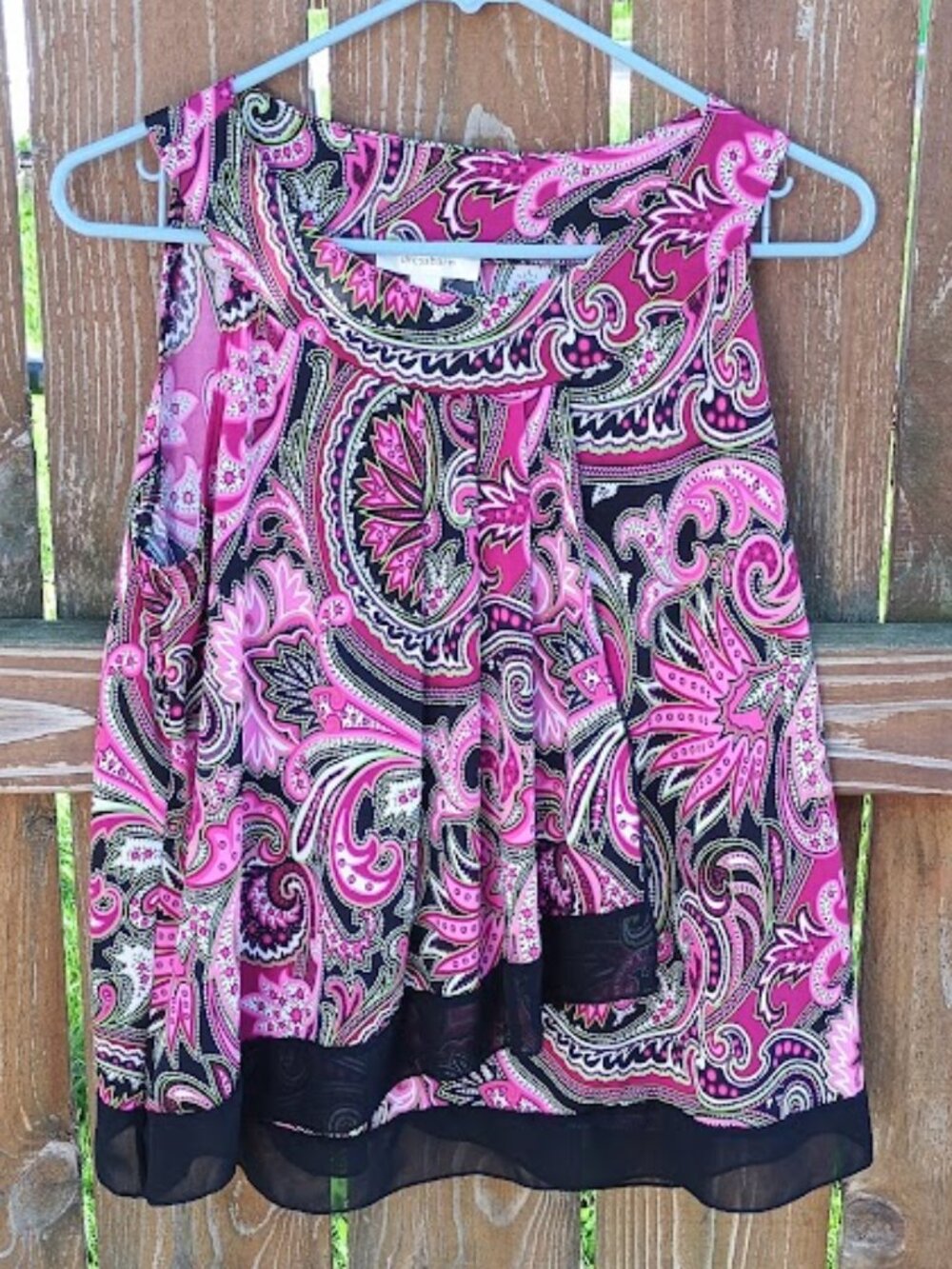Dress Barn Paisley Tank Top Sz. L